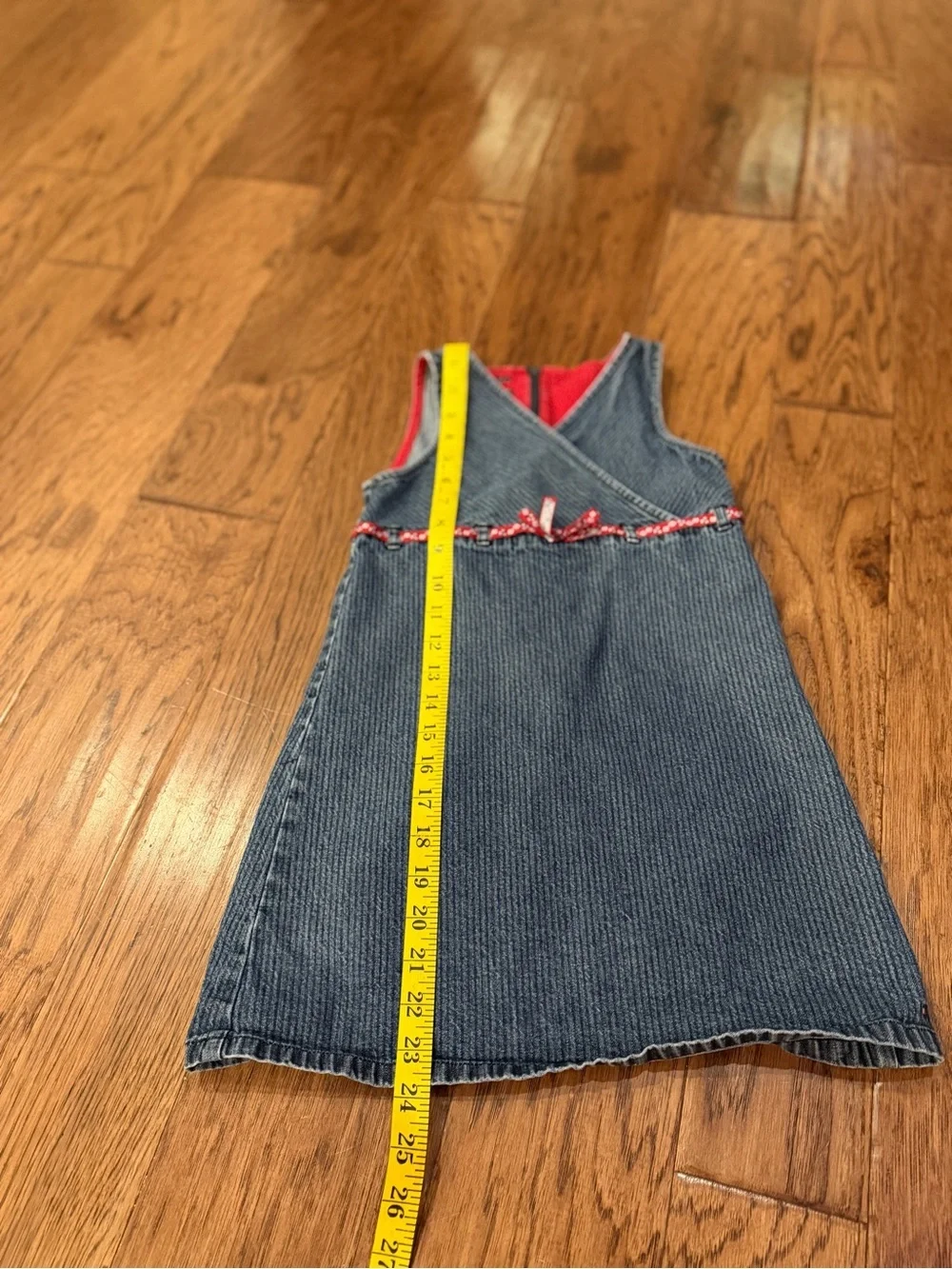Vintage 2003 Tommy Hilfiger Denim Dress Girls Size 6 Y2K
